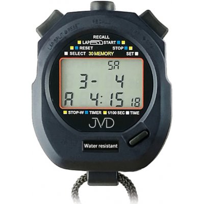 JVD Černé digitální profesionální stopky JVD ST3830 – Zboží Mobilmania