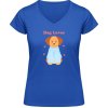 Dámské tričko s potiskem Soft-Style V Tričko Gildan Nápis Dog Lover a pejsek Royal Blue