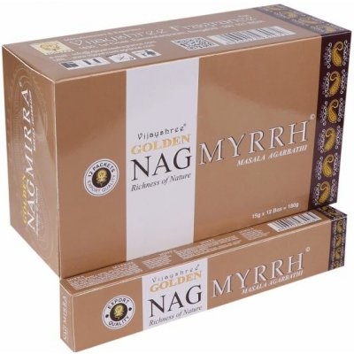Vijayshree Vonné Tyčinky Golden Nag Myrrh 15 g – Hledejceny.cz