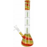 Super Heroes Skleněný bong s perkolací Beaker Rainbow 36cm – Zboží Dáma