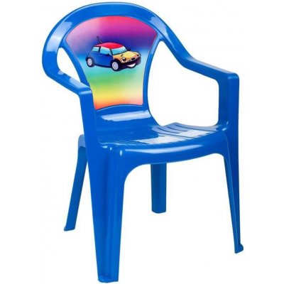 Star Plus dětský zahradní nábytek plastová židle Carero modrá – Zboží Mobilmania