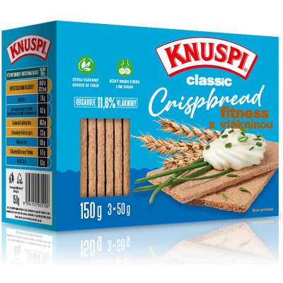 KNUSPI Crispbread fitness s vlákninou 150 g – Hledejceny.cz