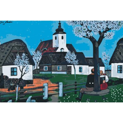 MALUJEŠ JOSEF LADA MÁJOVÁ NOC 1951 Rozměr 60 x 90 cm Rámování vypnuté plátno na rám – Zboží Mobilmania