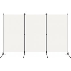VidaXL Paraván 3-panelový bílý 260 x 180 cm