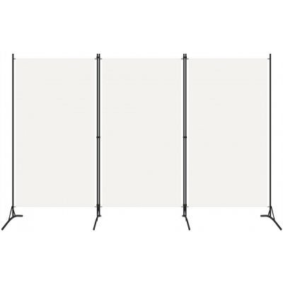 VidaXL Paraván 3-panelový bílý 260 x 180 cm – Zboží Dáma
