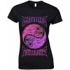 Dámské tričko s potiskem Metallica tričko Yin Yang Purple black
