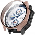 VSECHNONAMOBIL PC FULL COVER Plastový kryt se sklem pro OnePlus Watch 2 růžový 75668 – Zboží Živě