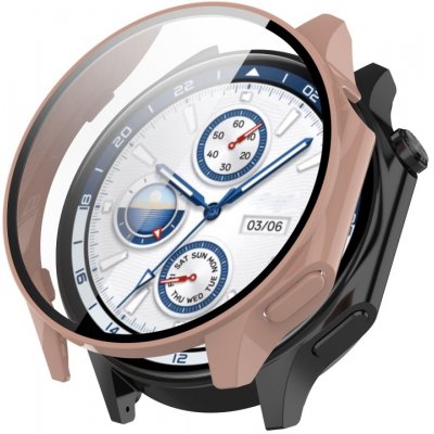 VSECHNONAMOBIL PC FULL COVER Plastový kryt se sklem pro OnePlus Watch 2 růžový 75668 – Zboží Živě