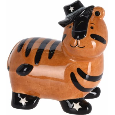 H&L Dětská keramická pokladnička Tygroranžová 554888440 – Hledejceny.cz