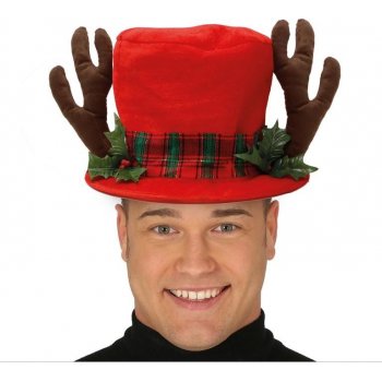 Vánoční klobouk Sobí parohy