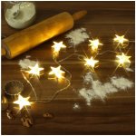 Textilomanie LED světelný řetěz GOLD STARS 140 cm zlatý – Zboží Dáma Textilomanie LED světelný řetěz GOLD STARS 140 cm zlatý – Zboží Dáma