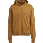adidas YOGA Full-Zip Hoodie mikina hnědá – Zboží Dáma