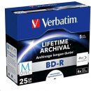 Verbatim BD-R 25GB 4x, M-Disc, Single layer, printable, jewel, 5ks (43823)