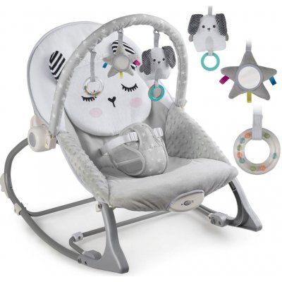 Nukido houpací lehátko s vibracemi šedá – Zbozi.Blesk.cz