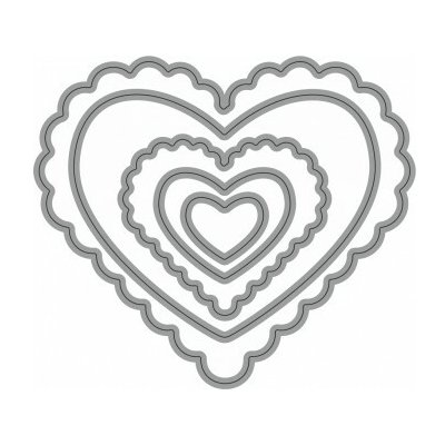 Wiler Vyřezávací šablona Srdce 5 ks – Sleviste.cz
