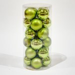 DECOLED Plastové koule sada 24 ks. prům. 8 cm zelené 12 x lesklá 12 x matná – Hledejceny.cz
