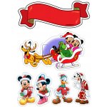 Jedlý papír MICKEY MOUSE – postavičky a sáně ● Určení: Obrázek na dort – Hledejceny.cz