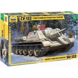 Zvezda Model Kit military 3691Soviet tank Destroyer SU 122 1:35