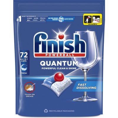 Finish Powerball Quantum All in 1 kapsle do myčky nádobí 72 ks 748,8 g – Hledejceny.cz