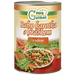 Vera Gurmet Baby karotka s hráškem 4 kg