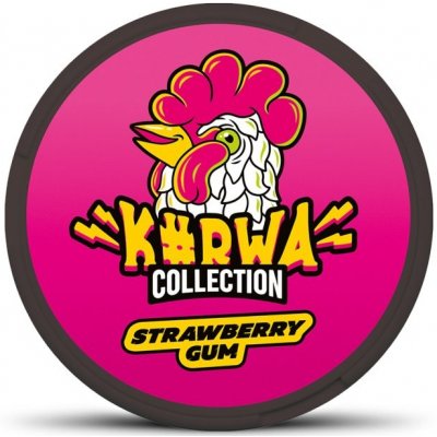Kurwa Collection strawberry gum 12 mg 20 sáčků – Zboží Dáma