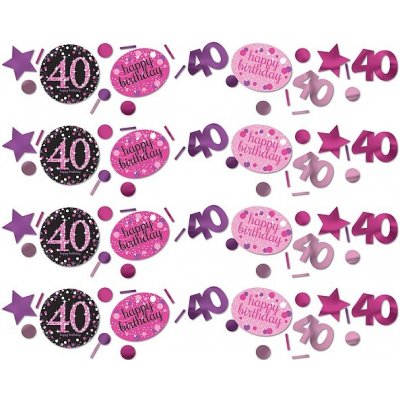 Konfety Sparkling růžové 40 1ks – Zboží Dáma