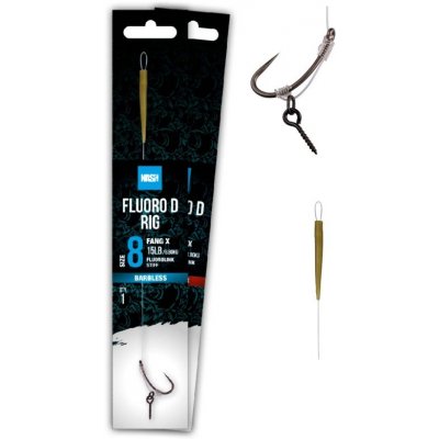 Nash Návazec fluorocarbon D-Rig Barbed velikost 2 – Zboží Dáma