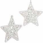 Springos CA0038 VÁNOČNÍ OZDOBY HVĚZDIČKY 8X8 CM 2 KS. – Hledejceny.cz