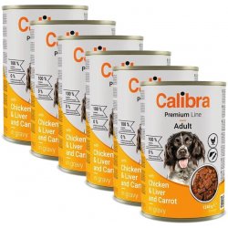 Calibra Adult Premium with Chicken & Liver 6 x 1240 g