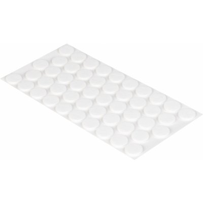 Walteco Filcové podložky, průměr 20mm, samolepící, bílé, 48 ks , 85062 – Zboží Mobilmania