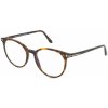 Tom Ford FT5575-B Brýle včetně čoček Celoobrubové Kulatý Acetát-rámy hnědá havanna