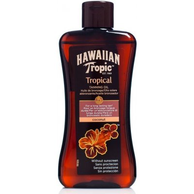 Hawaiian Tropic Tropical Coconut Tanning Oil - Urychlovač opálení 200 ml – Zboží Mobilmania