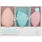 Real Techniques Sponge+ Miracle Cleanse čisticí houbička na obličej 1 ks + Miracle Airblend precizní houbička na make-up 1 ks + Miracle Powder precizní houbička na make-up 1 ks – Zbozi.Blesk.cz