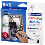 Centropen Popisovač 2737/8+1 Decor Pen METALIC 1,5 mm sada 8+1 – Zboží Živě