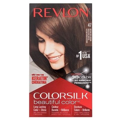 Revlon Colorsilk Beautiful Color barva na vlasy na barvené vlasy na všechny typy vlasů 47 Medium Rich Brown 59,1 ml