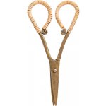 Nůžky s ratanovou rukojetí Ib Laursen D.17,8 cm – Zboží Živě