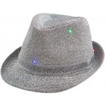 Blikající flitrový klobouk Stříbrný – Sleviste.cz