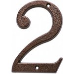 Číslo domu 2 kovové hnědé 120mm – Sleviste.cz