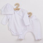 New Baby 3-dílná kojenecká soupravička do porodnice I AM bílá – Zboží Dáma