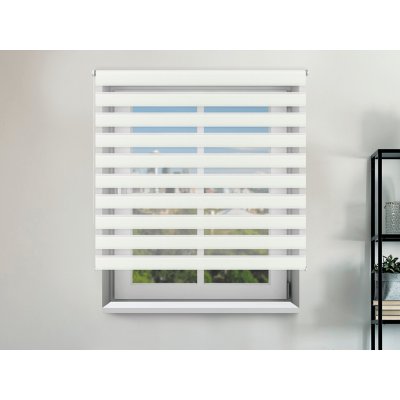 FEXI Roleta Den a noc, Nature blackout krémová, A 03502 200 x 86 cm Pravá - Bílá – Sleviste.cz