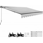 tectake 406132 výsuvná markýza ornella s držákem na zeď - 300 x 250 cm,světle šedá – Zbozi.Blesk.cz