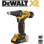 DCF403D2GT Aku nýtovací kleště 18V 2x 2,0Ah Li-Ion, 4,8mm, kufr TStak, DeWALT – Zboží Dáma