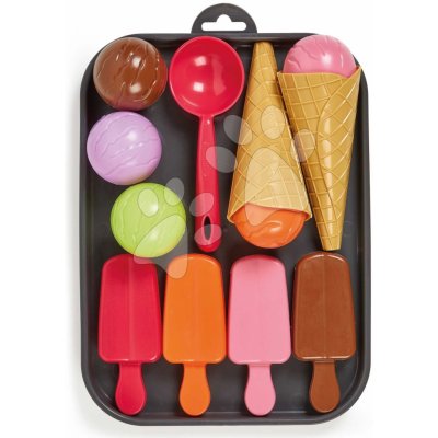 Écoiffier 100% Chef 984 zmrzlina s kornoutu růžovo-oranžovo-zelená – Zboží Dáma