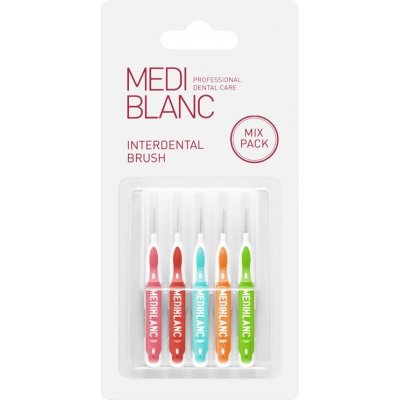 Mediblanc Interdental Pick-brush Mix mezizubní kartáček 5 ks