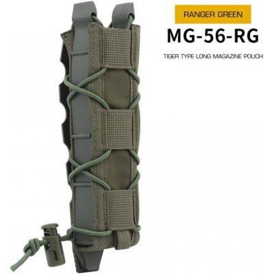 Wosport Tiger Molle na dlouhé zásobníky MP5 Ranger green