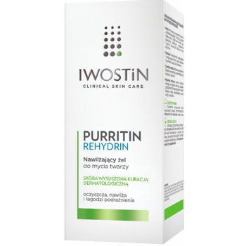 Iwostin Purritin Rehydrin hydratační mycí gel pro pleť vysušenou a podrážděnou léčbou akné 150 ml