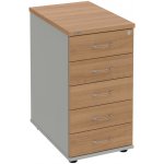 Hobis K 35 C N 5 zásuvek léta napříč 60 cm višeň šedá – Hledejceny.cz