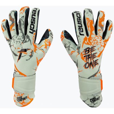 Reusch Pure Contact Fusion žraločí zelená/oranžová/černá 5370900-5444