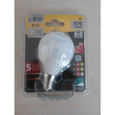 Eglo Krokově stmívatelná LED žárovka E14 6W 11583 teplá bílá – Zboží Živě