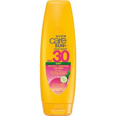 Avon Care Sun+ tělové a pleťové mléko na opalování SPF30 150 ml – Zboží Mobilmania